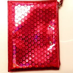 Kate Spade Embossed Graham Pink Card Holder
